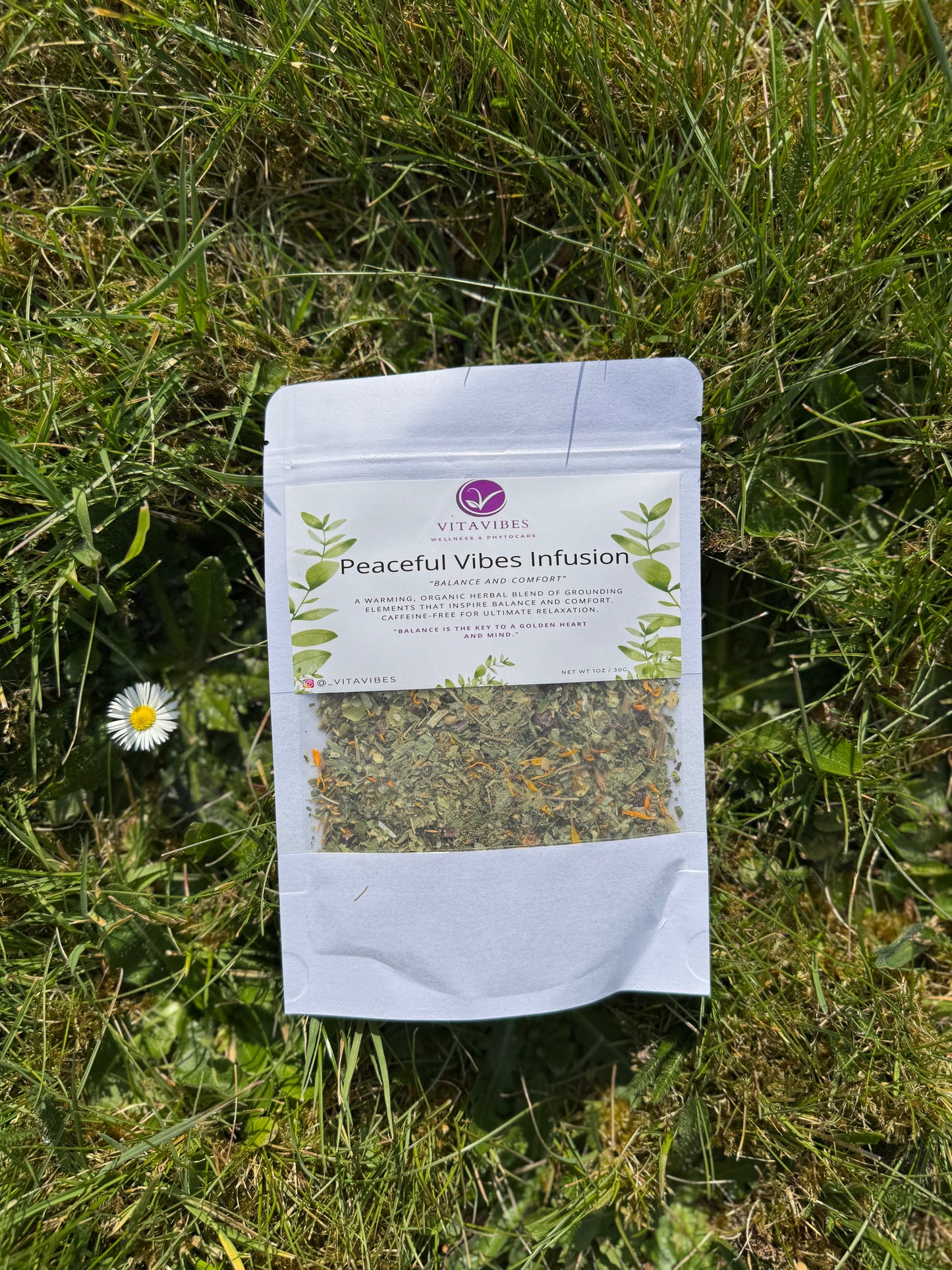 Peaceful Vibes Infusion – Organic Herbal Tea for Balance