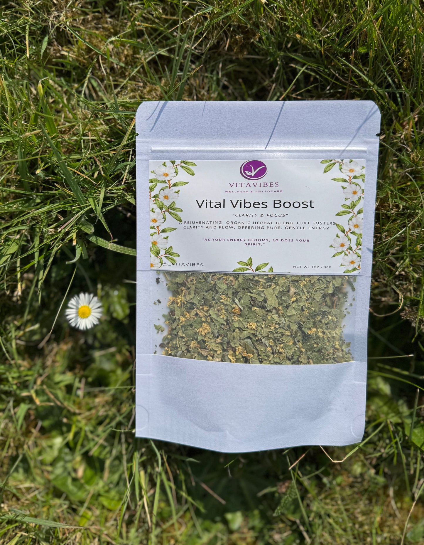 Vital Vibes Boost – Grounding Herbal Infusion for Energy & Renewal