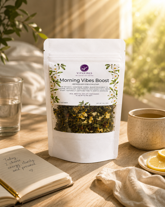 Morning Vibes Boost – A Grounding & Uplifting Tea for Intentional Mornings