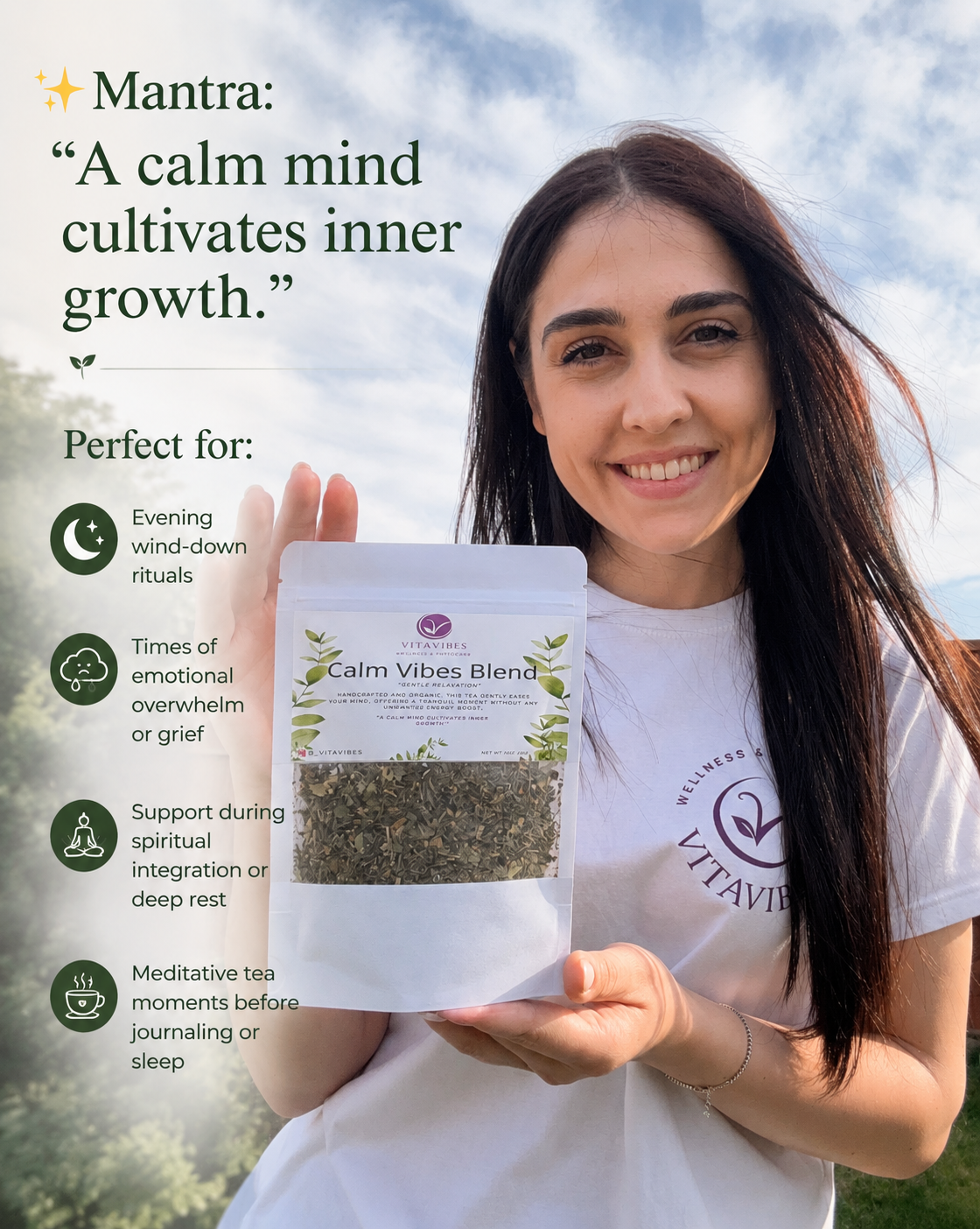 Calm Vibes Blend – Organic Tea for Relaxation